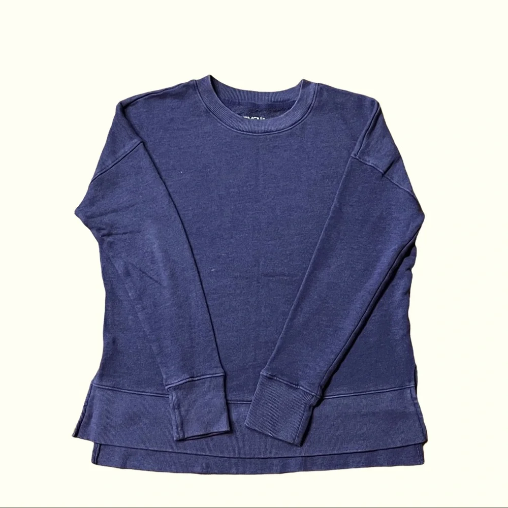 Time and Tru Blue/Purple Long Sleeve Tunic - Picture 2 of 4